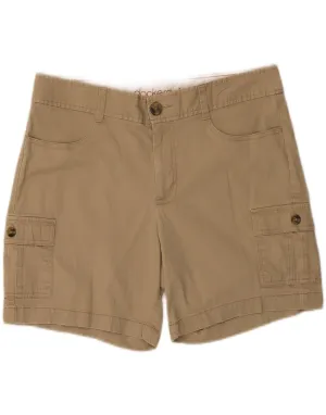 DOCKERS Womens Cargo Shorts US 12 Large W34  Beige Cotton Dual Zone Ventilation Performance Layers