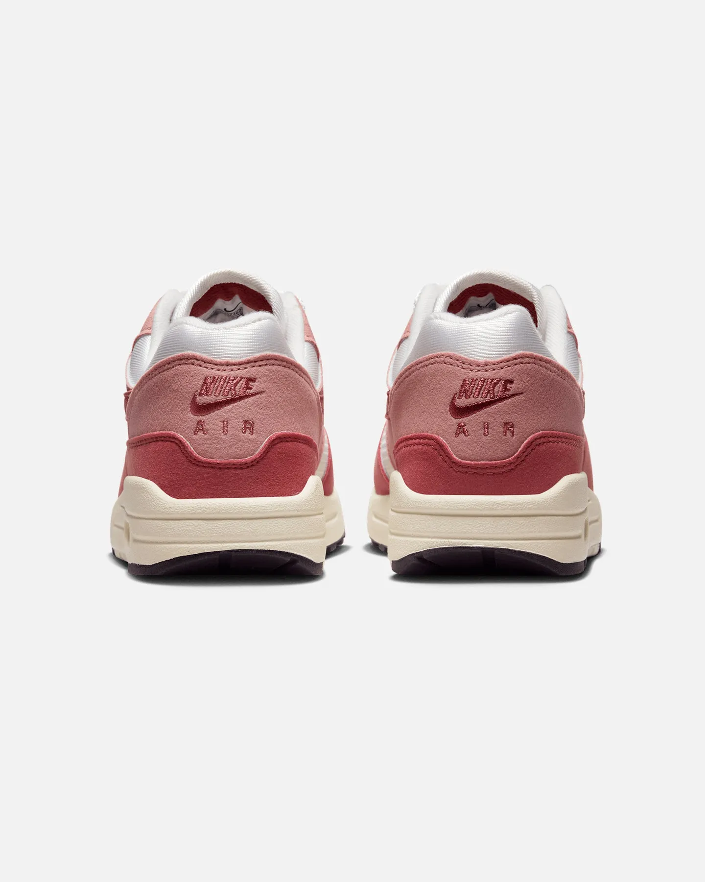 Nike Women's Air Max 1 '87 Sail/Cedar Red Power Base ventilation channels