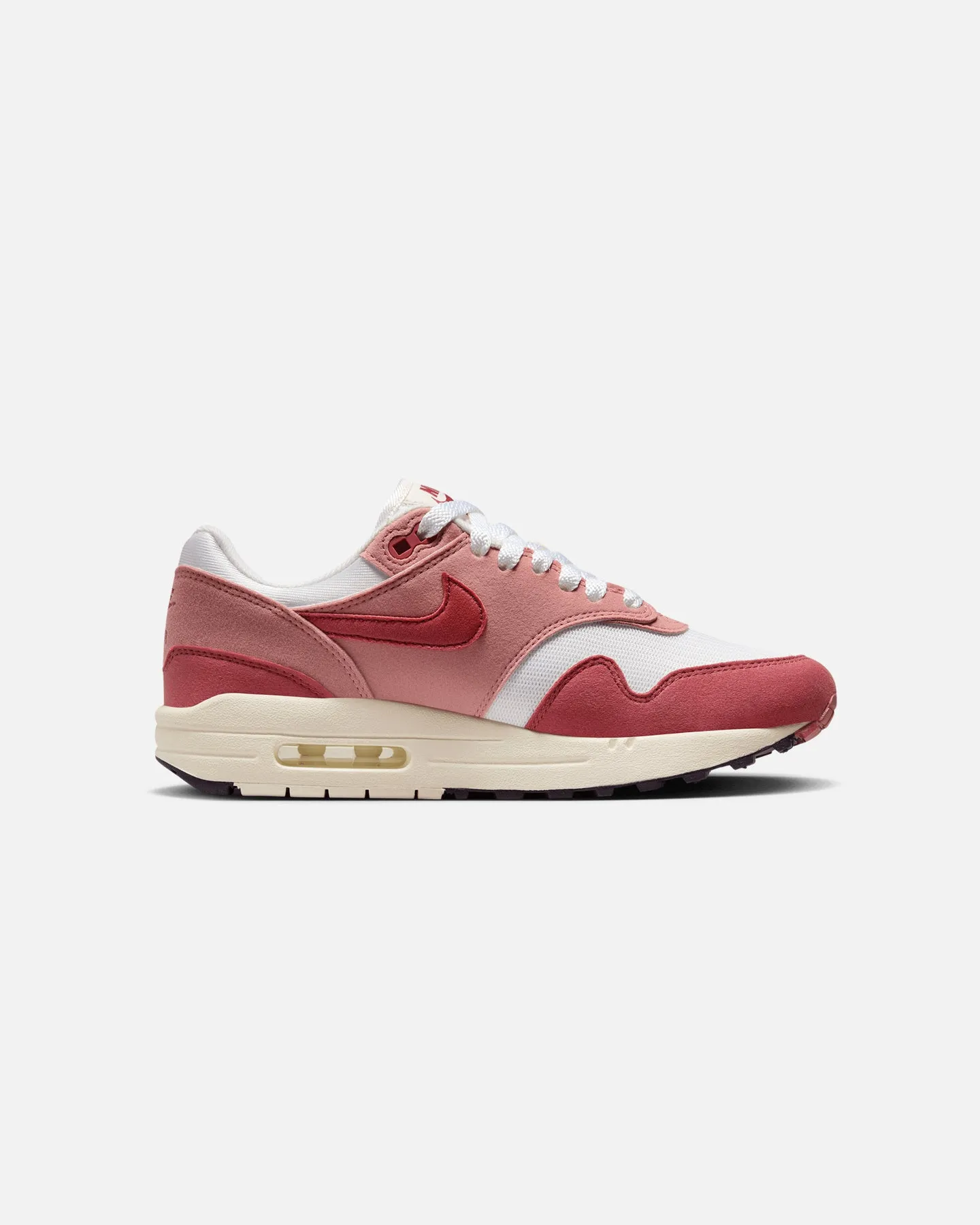 Nike Women's Air Max 1 '87 Sail/Cedar Red Muscle Aid