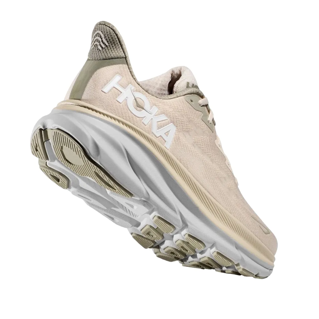 toe - strap shoes Triple Layer Airflow Channels Hoka One One scarpa da corsa da uomo Clifton 9 1127895/OKB latte di avena-orzo
