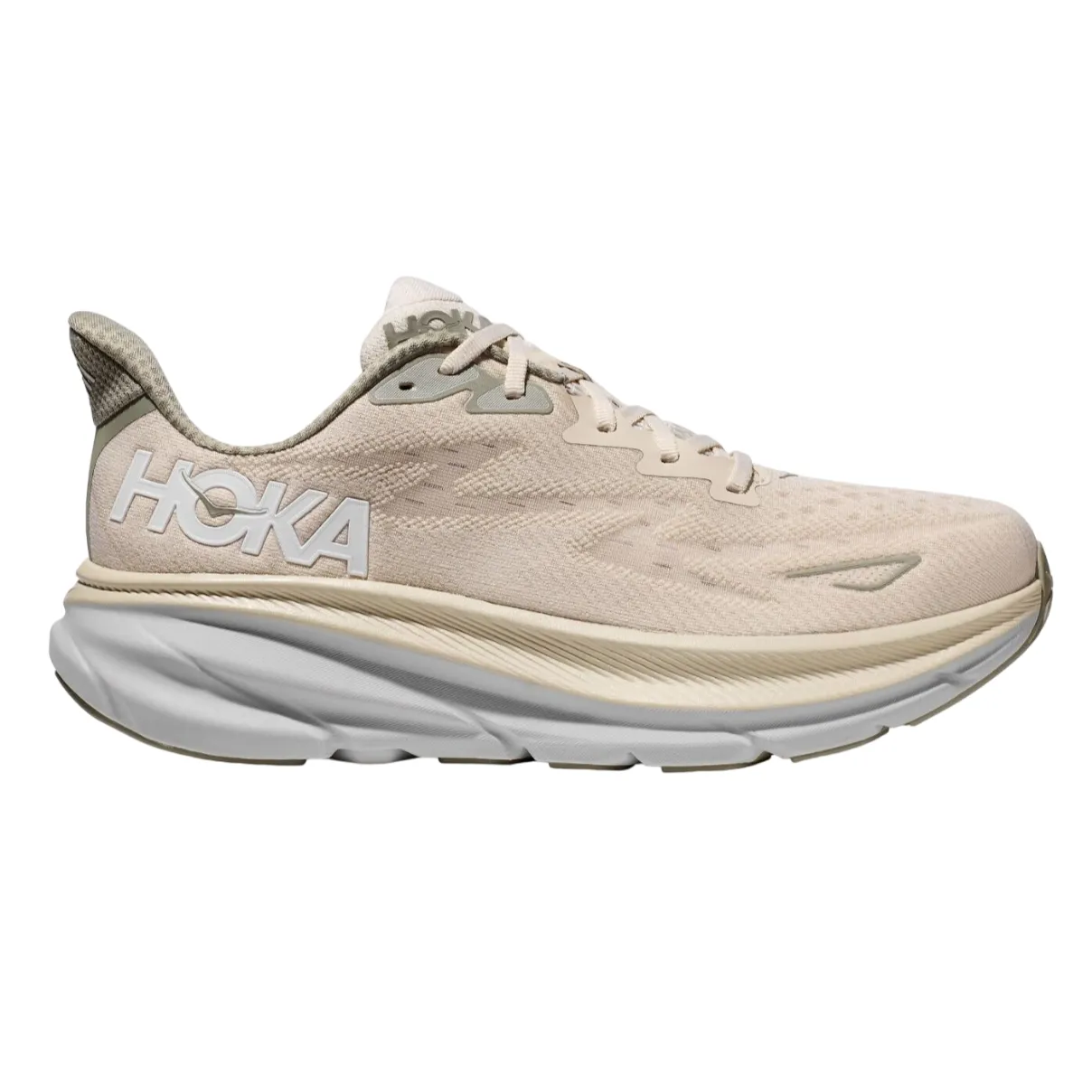 Rainy - day running Hoka One One scarpa da corsa da uomo Clifton 9 1127895/OKB latte di avena-orzo