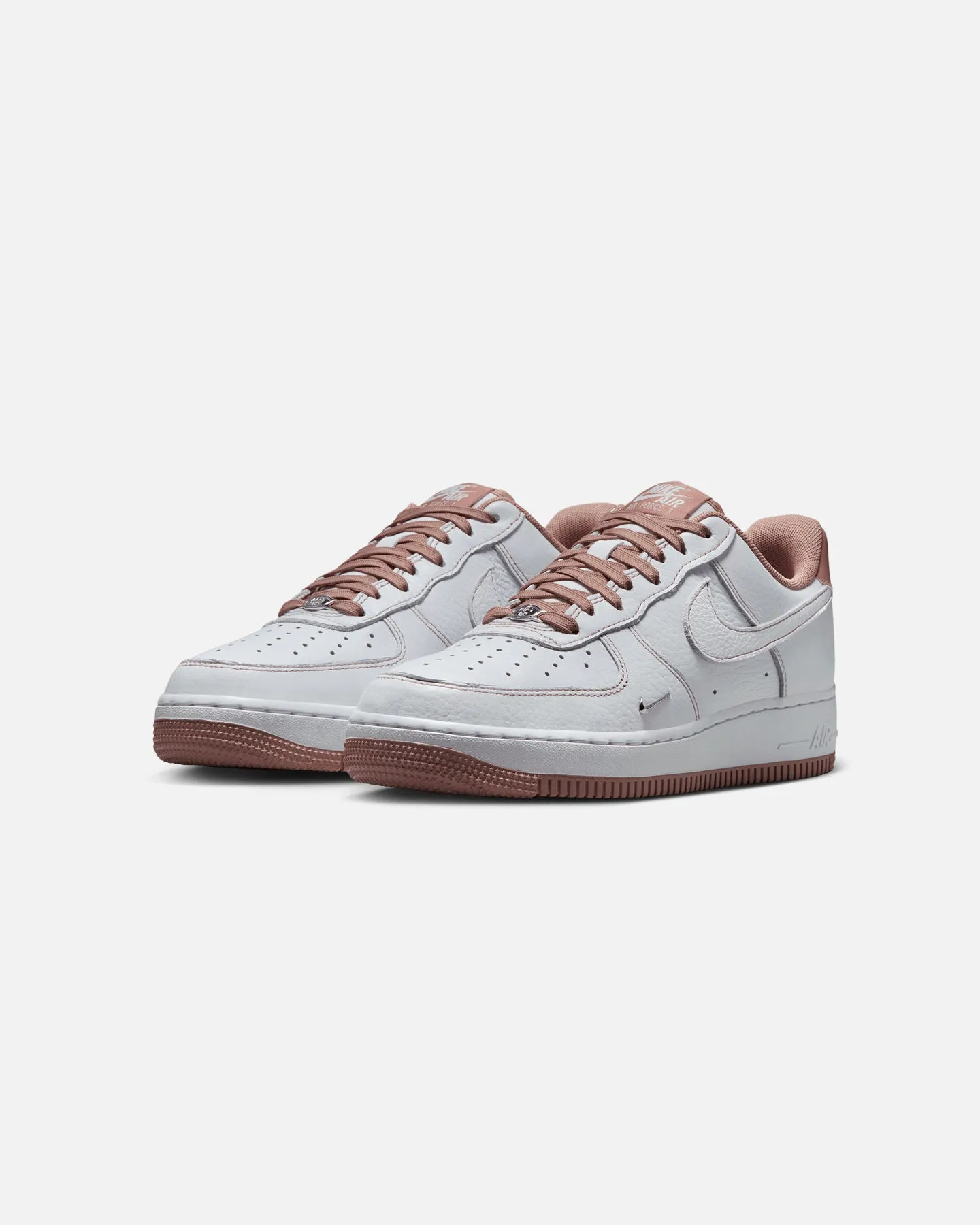 Quick Dry Fabric Technology Nike Women's Air Force 1 '07 "Mini Jewel" White/Pink