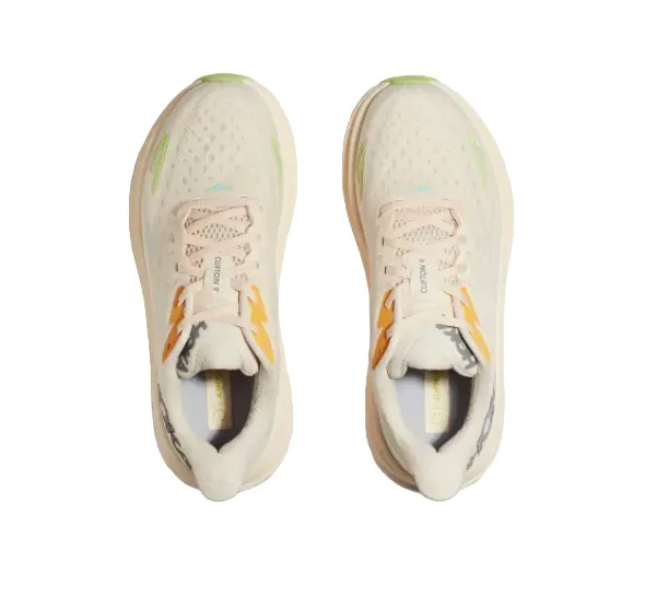 Hoka One One scarpa da corsa da donna Clifton 9 1127896-VLS vaniglia-astrale men's sports footwear Plush Collar