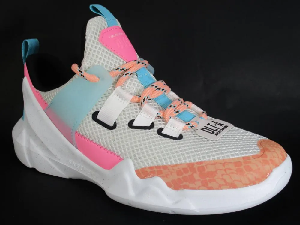 Skechers scarpa fitness da donna DLT-a True Summer 12944 WPKB bianco-rosa-grigio permanent shoes