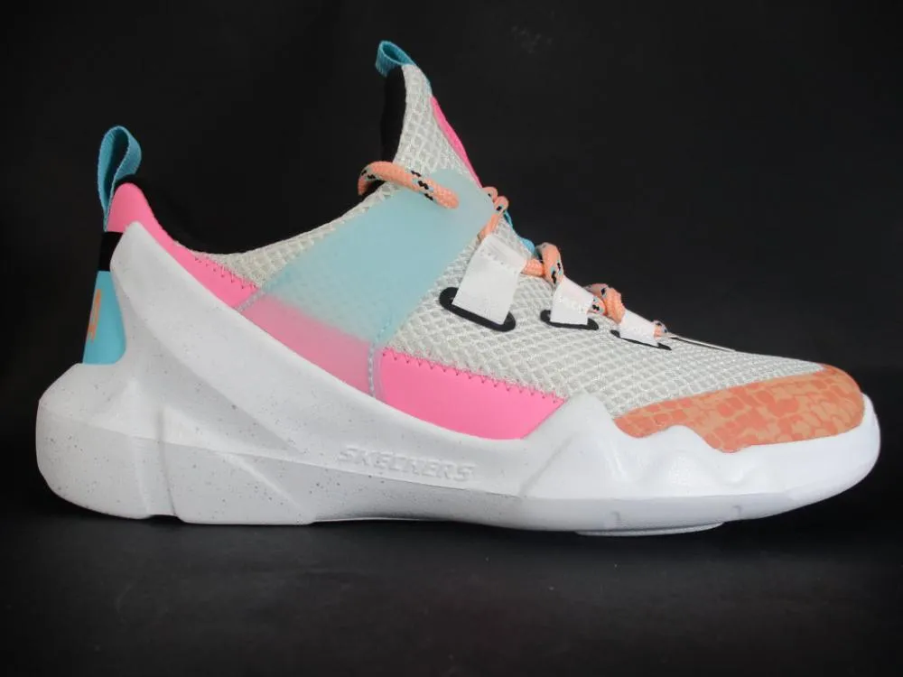 Skechers scarpa fitness da donna DLT-a True Summer 12944 WPKB bianco-rosa-grigio Torsional Stability Feature Cushion Layering