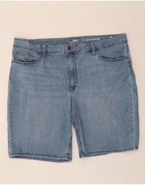 LEE Womens Riders Denim Mid Rise Bermuda Shorts US 20 3XL W40  Blue Cotton Fitness wear Outdoor Wear