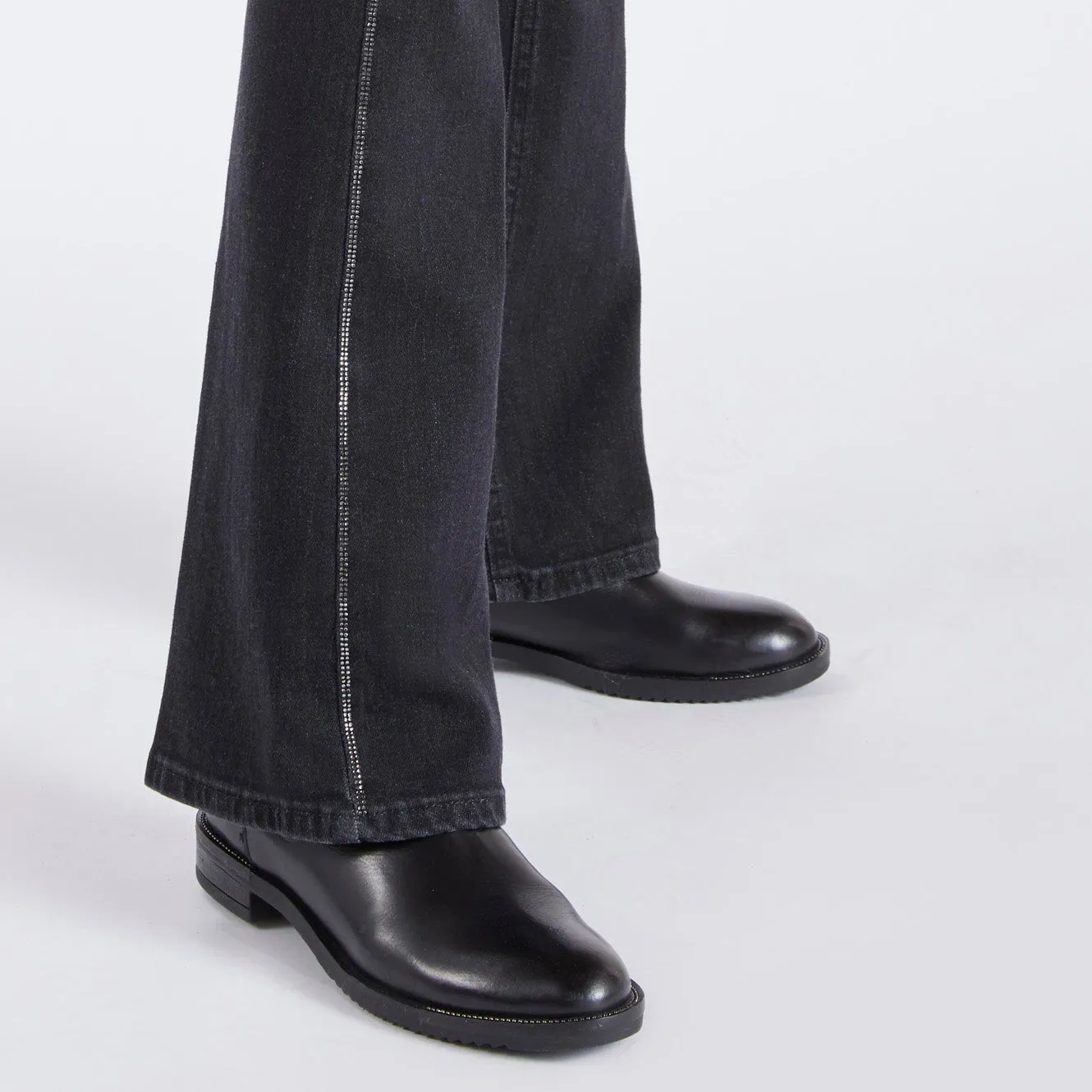 Caf??Noir Flare denim da donna C7JJ0084 N021 nero Adaptive Look Chill Vibe