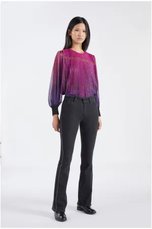 Caf??Noir Flare denim da donna C7JJ0084 N021 nero Festival Outfit Urban Explorer Premium Party Look
