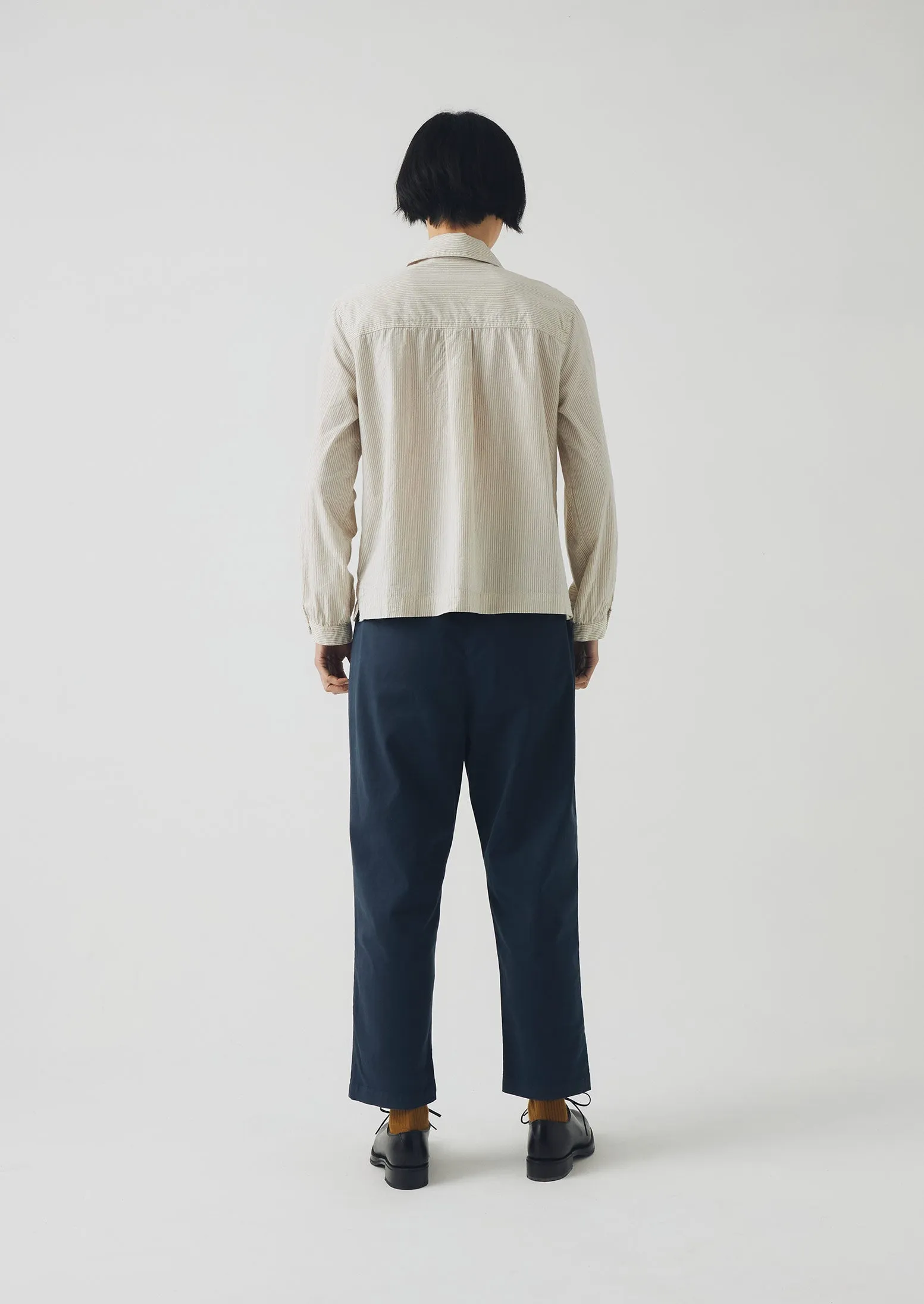 Gabi Cotton Pull On Pants | Storm Blue AntiSlipWaistband Fit Control