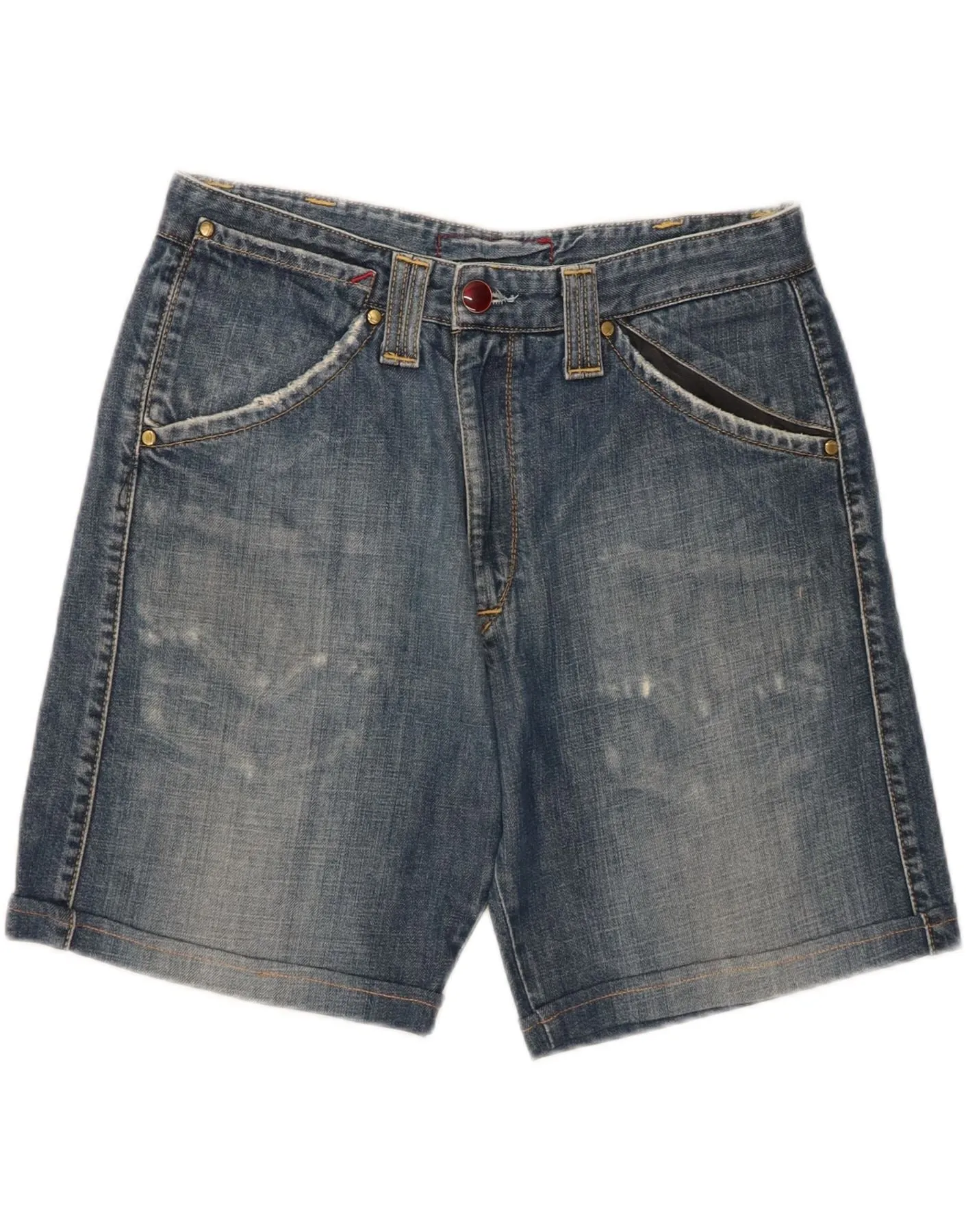 LEVI'S Womens Denim Shorts Medium W30  Blue Cotton equestrian wear Active Flex Fit