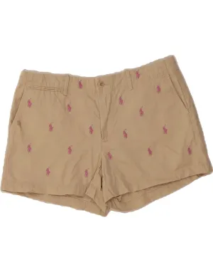 regular size RALPH LAUREN Womens Chino Shorts US 8 Medium W32 Beige Cotton