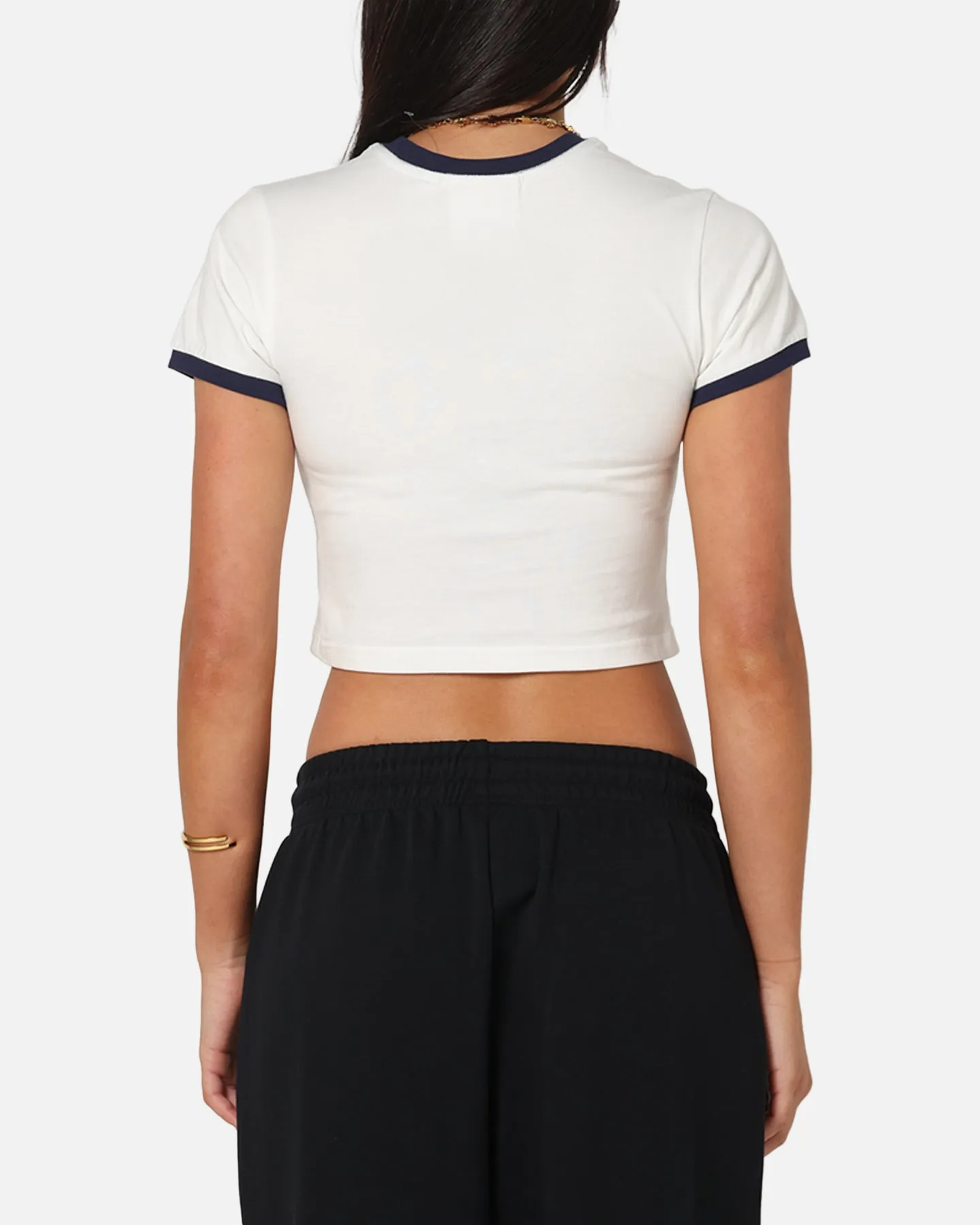 Casual Must-Have Majestic Athletic Women's New York Yankees Crest Baby T-Shirt Vintage White