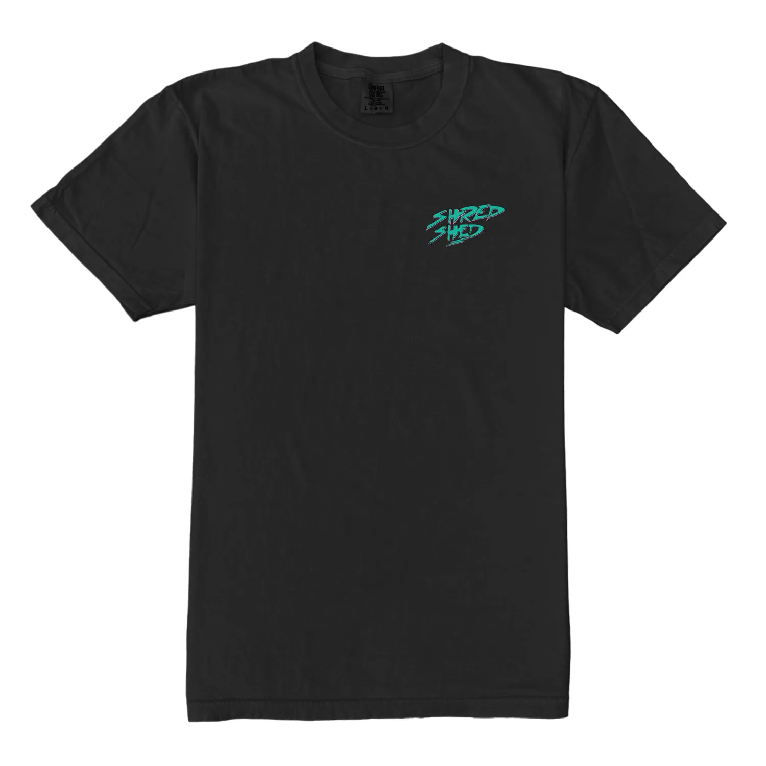 Travel Friendly Box Basics Shred Shed Tee