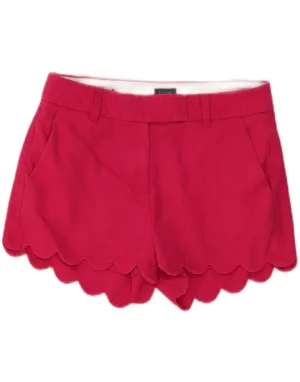 J. CREW Womens Chino Shorts US 0 XS W30 Pink Linen Foldable style Flexible Movement