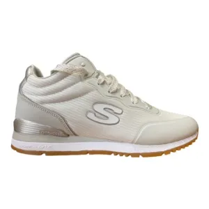 Skechers sneakers alta da donna con rialzo al tallone Vega High 920WHT white Comfort Run