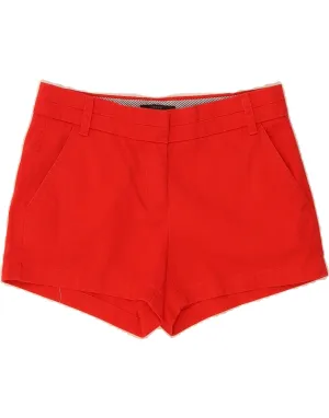 J. CREW Womens Chino Shorts US 2 XS W30  Red Cotton On-The-Go Style