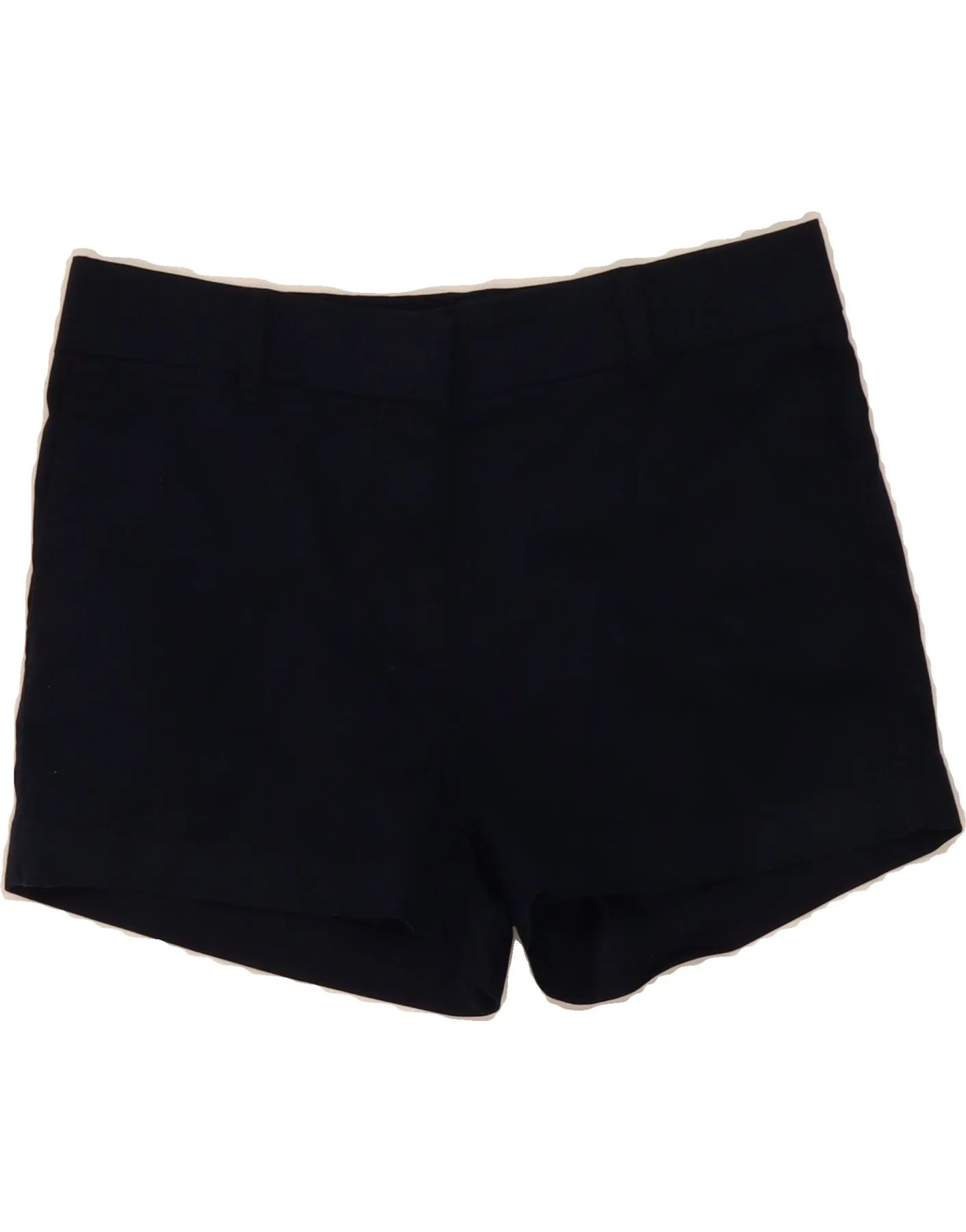 denim material J. CREW Womens Chino Shorts US 4 Small W30  Navy Blue Cotton