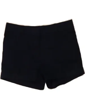 denim material J. CREW Womens Chino Shorts US 4 Small W30  Navy Blue Cotton