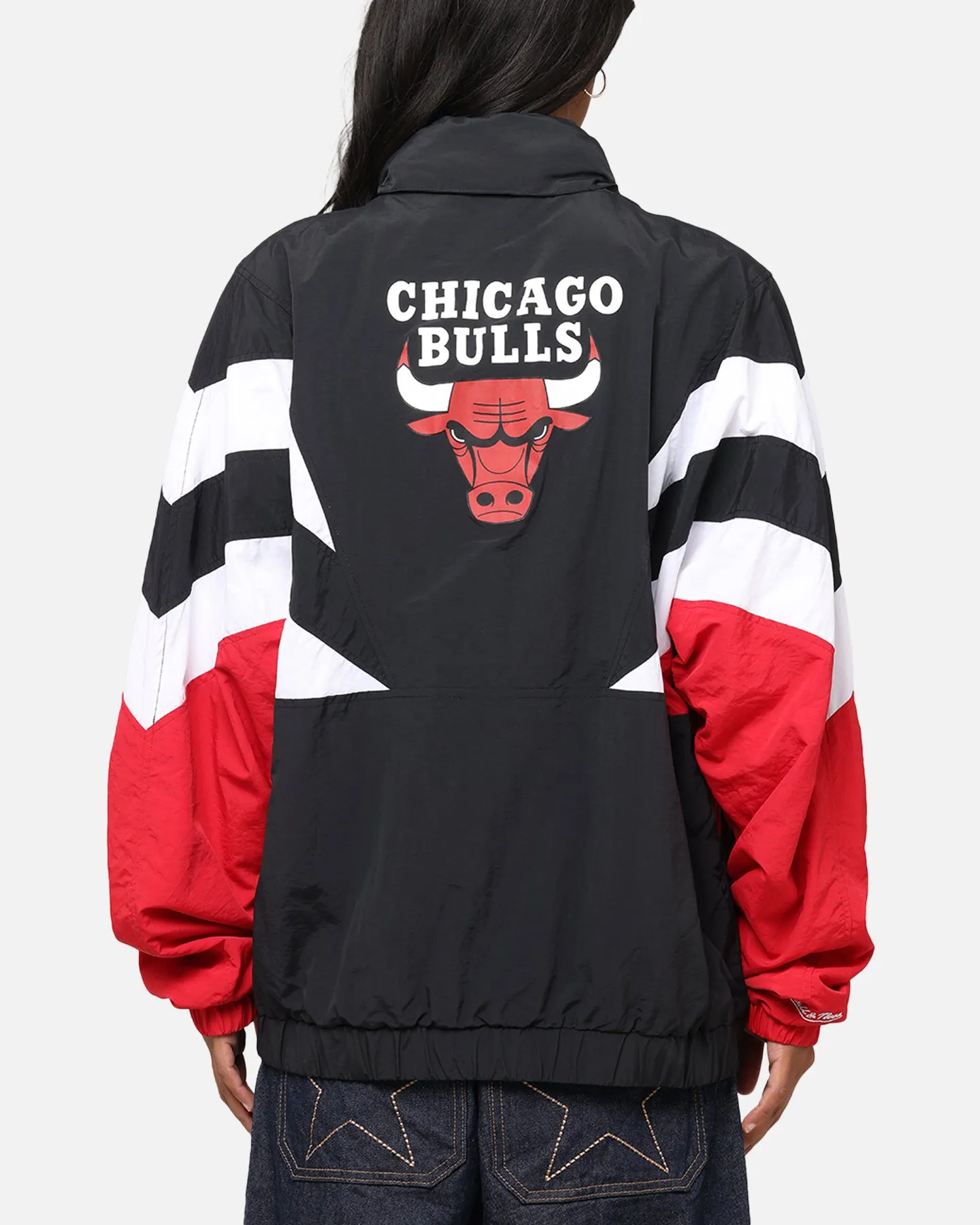 hiker Mitchell & Ness Chicago Bulls Spray Jacket Black/Red