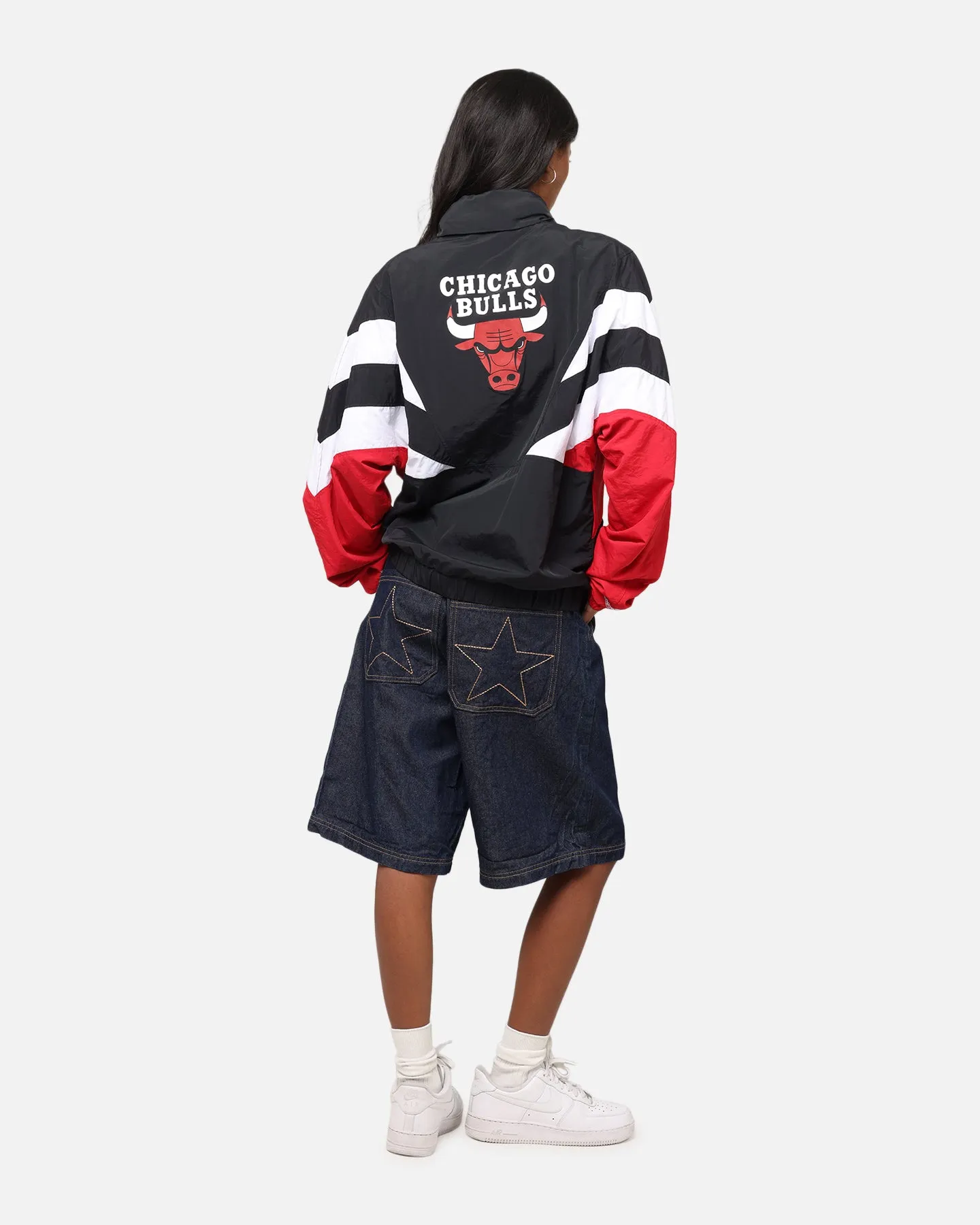 Mitchell & Ness Chicago Bulls Spray Jacket Black/Red Perfection