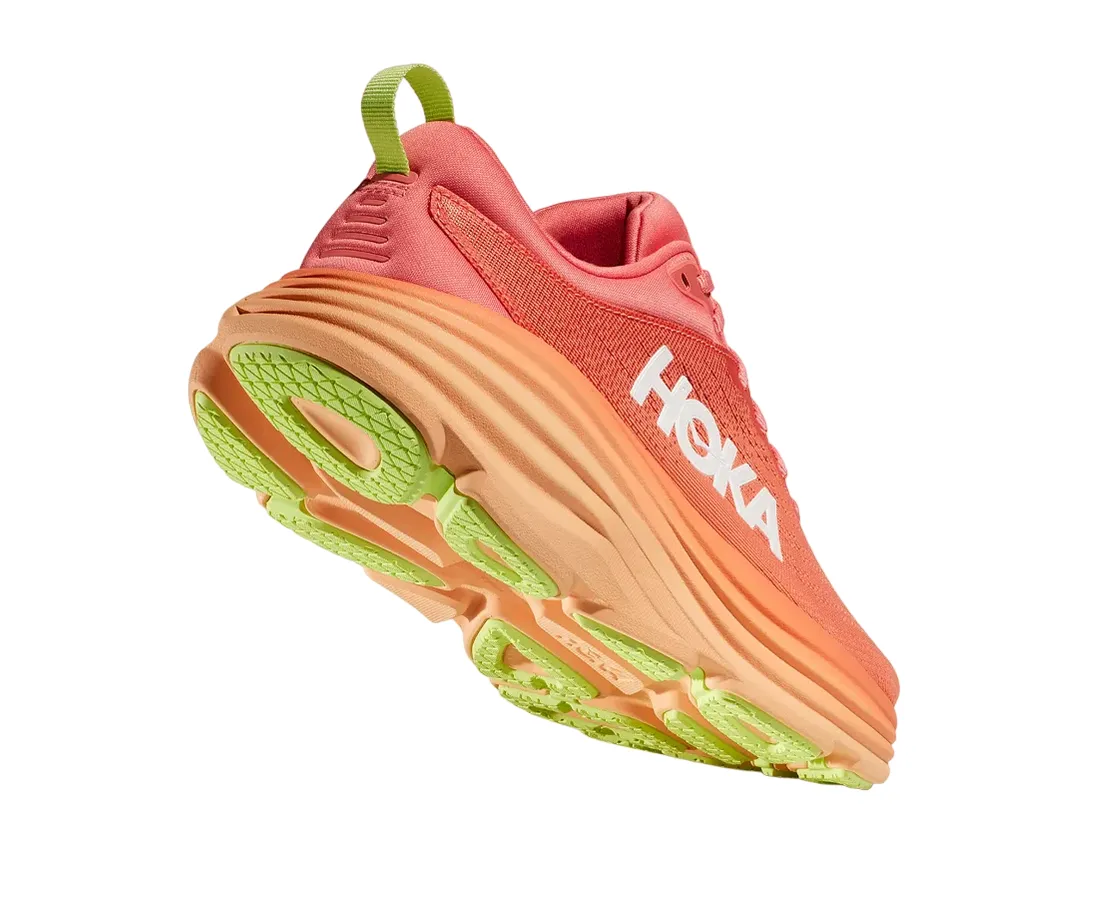 Comfort Straps Soft ankle padding Hoka One One scarpa da corsa da donna Bondi 8 1127952/CPPY corallo papaia