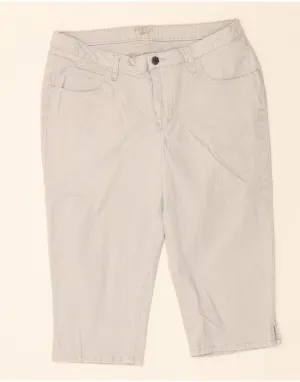 LEE Womens Riders Bermuda Shorts Size 16 XL W34  Grey Cotton Breezy Vibe