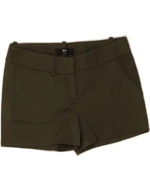 MOSSIMO Womens Chino Shorts US 2 XS W30  Khaki Cotton Relaxed Comfort