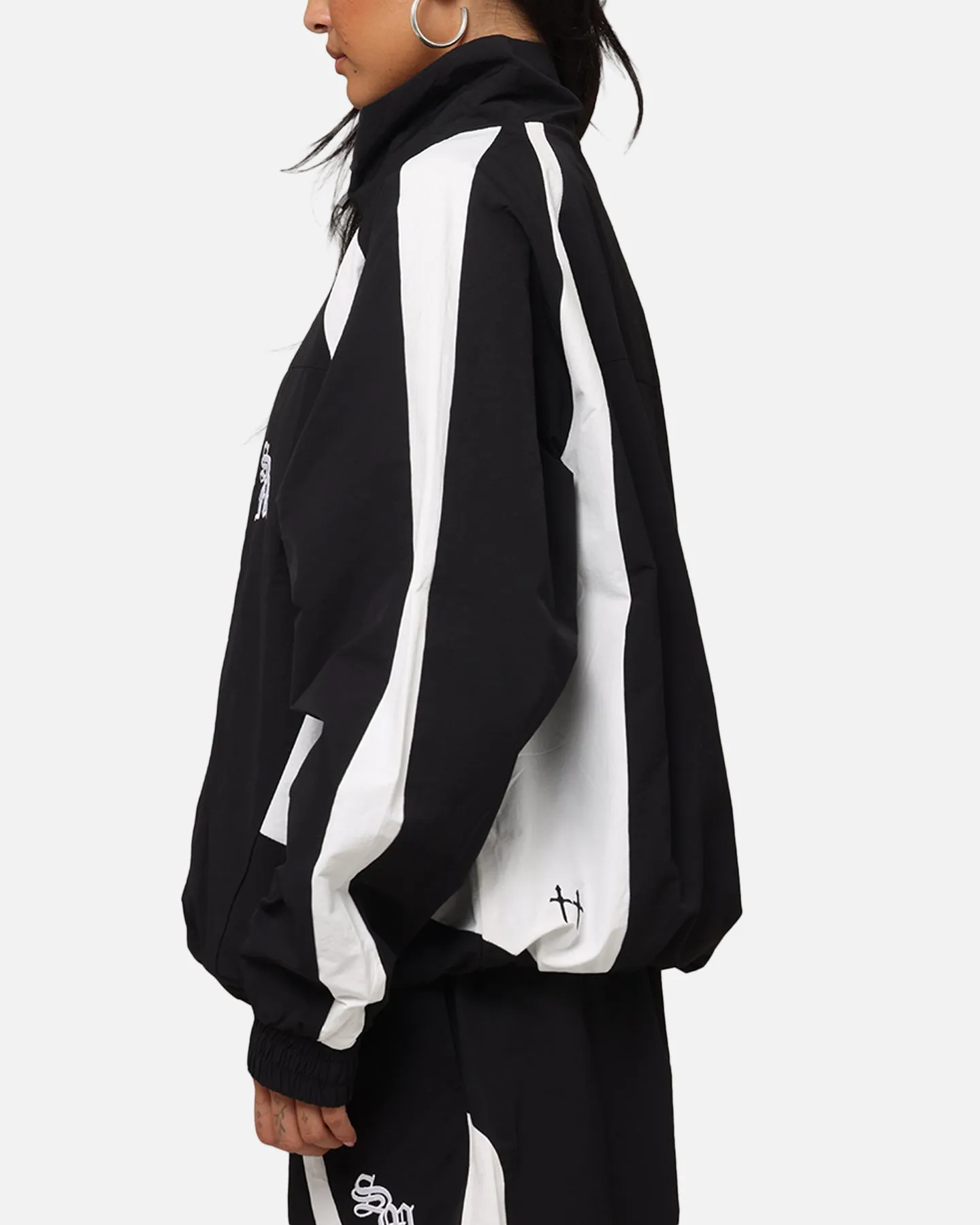 Saint Morta Oblivion Windbreaker Jacket Black/White Fashionable
