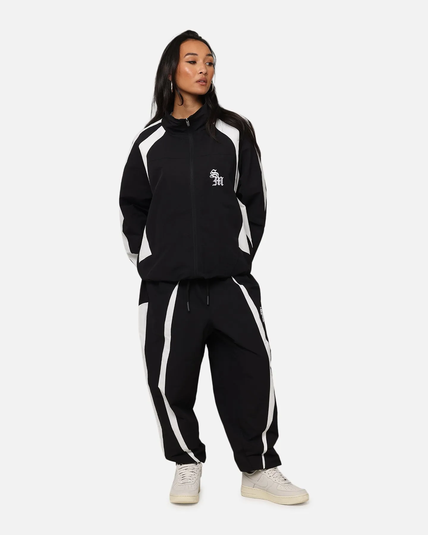 Saint Morta Oblivion Windbreaker Jacket Black/White Highlighter