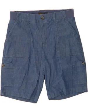 LEE Womens Mid Rise Relaxed Fit Cargo Shorts US 4 Small W28  Navy Blue Weekend Ready Cool Breeze