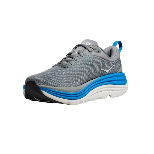 carbon - fiber sole shoes multi - density - midsole - feature shoes Hoka One One scarpa da corsa da uomo Gaviota 5 1127929/LDVB grigio pietra-azzurro