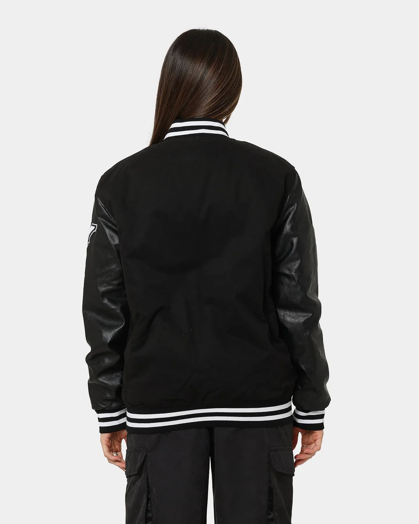 Soft Shell Floss Carr?? MVP Varsity Jacket Black
