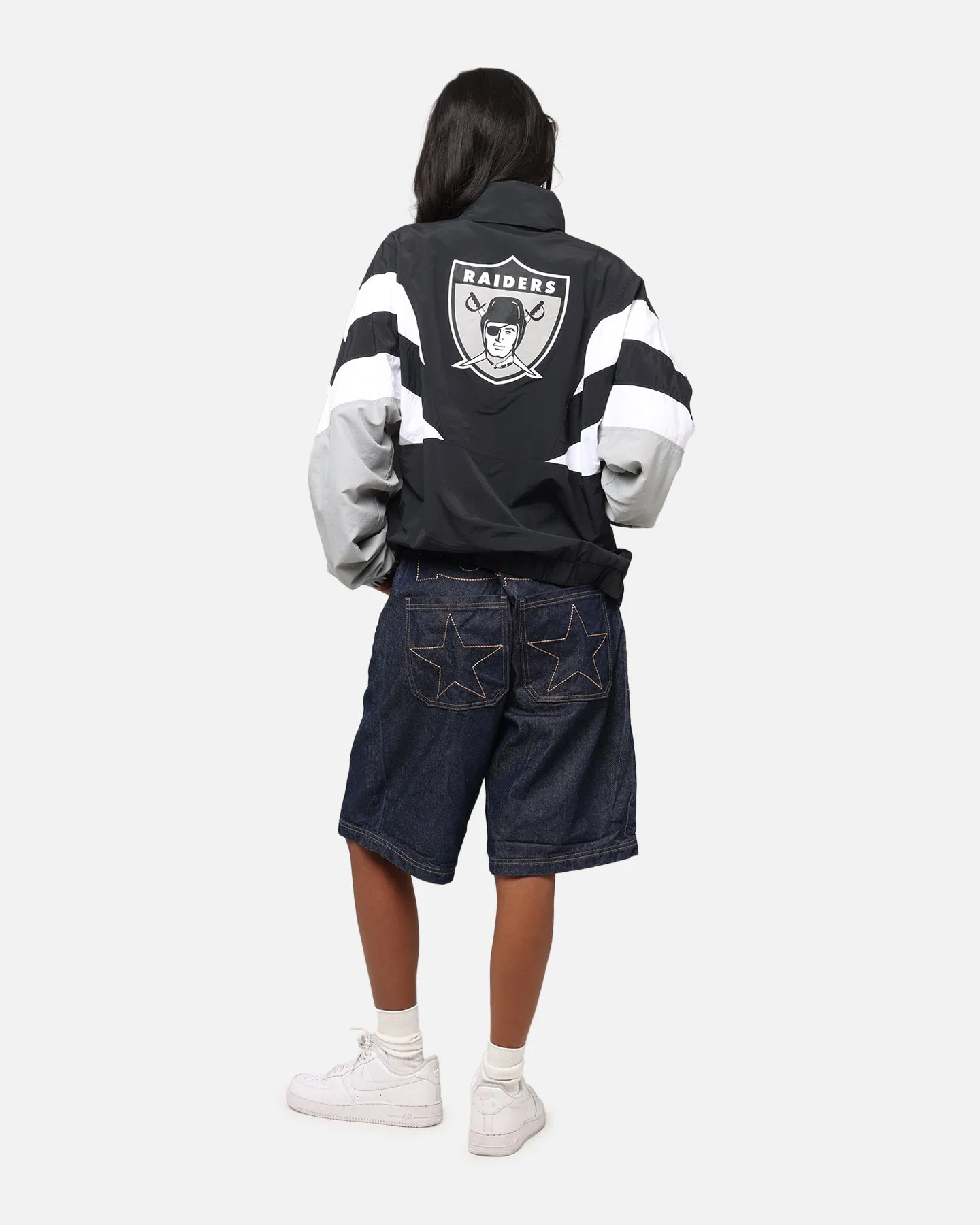 Lightweight Sport Inspired Mitchell & Ness Las Vegas Raiders Spray Jacket Black/Grey