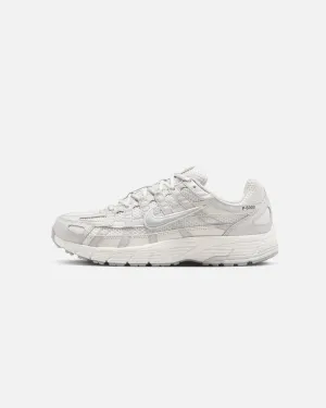 Nike Women's P-6000 SE Summit White/Wolf Grey Padded Tongue Firm Edge