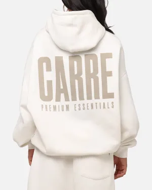 Carre Premium Essentials Hoodie Cream synthetic leather