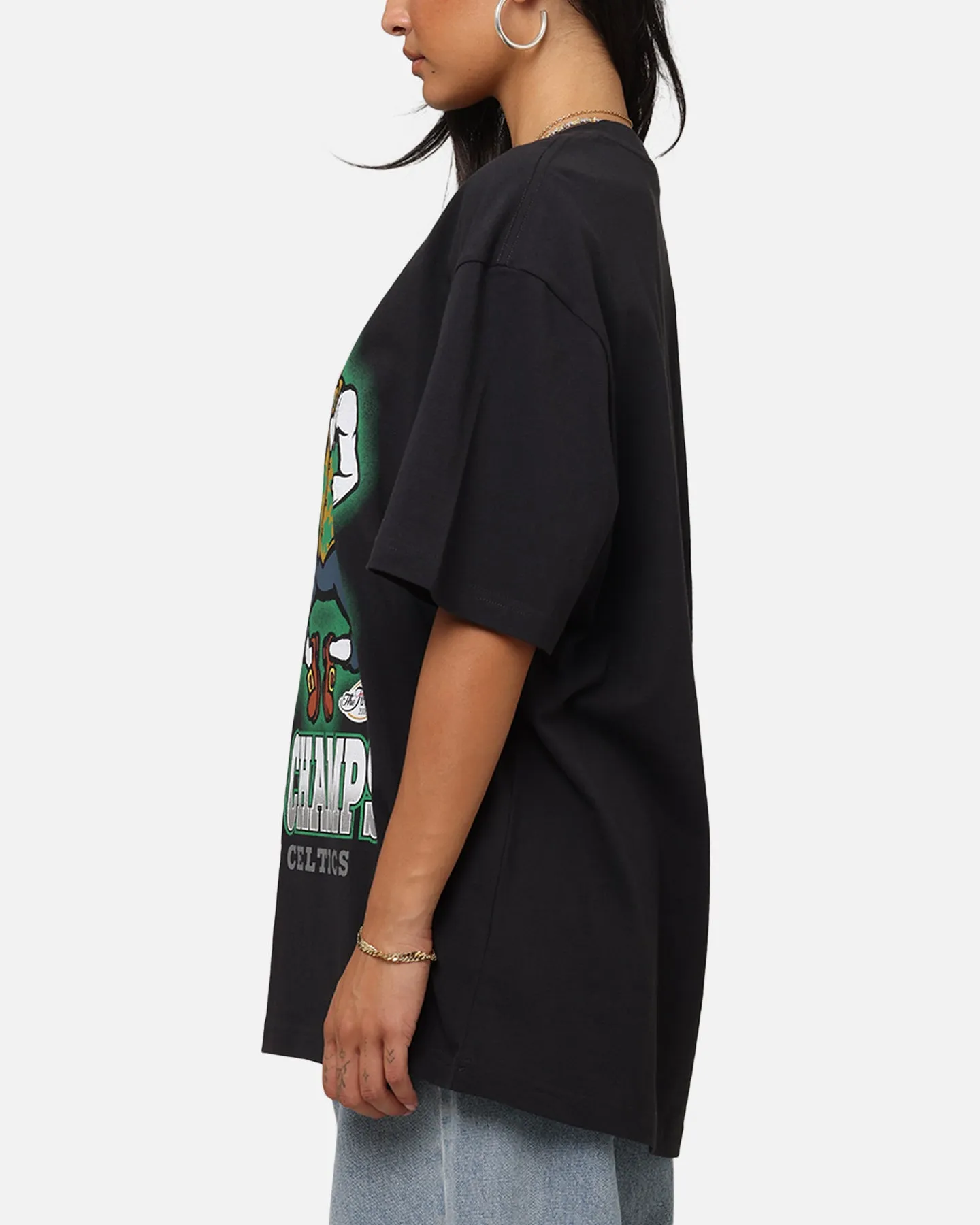 Mitchell & Ness Boston Celtics '08 NBA Champs T-Shirt Faded Black On-the-Go Comfort EcoFriendly Dye