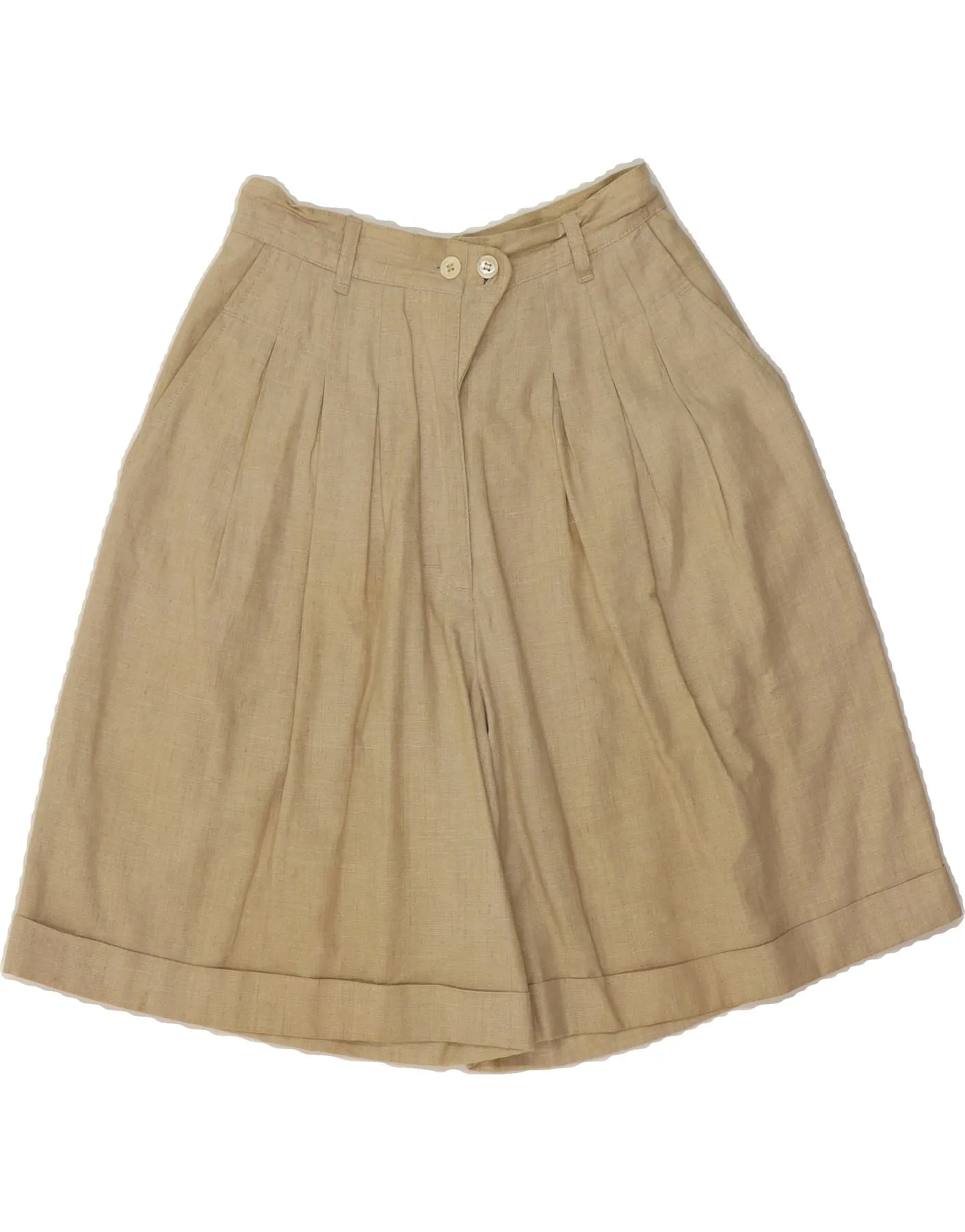 TOGETHER Womens High Waist Pegged Bermuda Shorts EU 36 Small W26  Beige Cool Design polo shirt