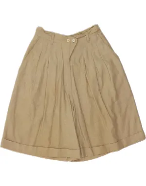 TOGETHER Womens High Waist Pegged Bermuda Shorts EU 36 Small W26  Beige Cool Design polo shirt