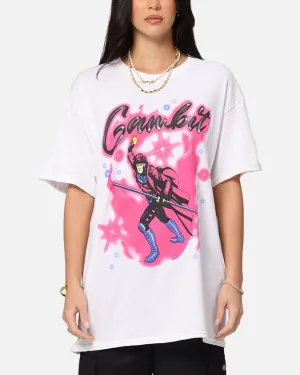 Outdoor Leisure Non-toxic Goat Crew Marvel X-Men Gambit Airbrush T-Shirt White