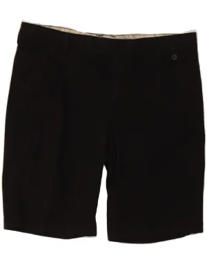 Weekend Ready Clean Feel DOCKERS Womens Curvy Mid Rise Chino Shorts US 16 2XL W38 Black Cotton