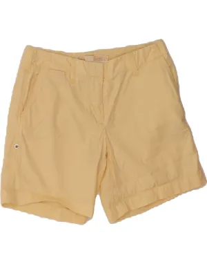 Functional Stretch J. CREW Womens City Fit Chino Shorts US 0 XS W30 Yellow Cotton