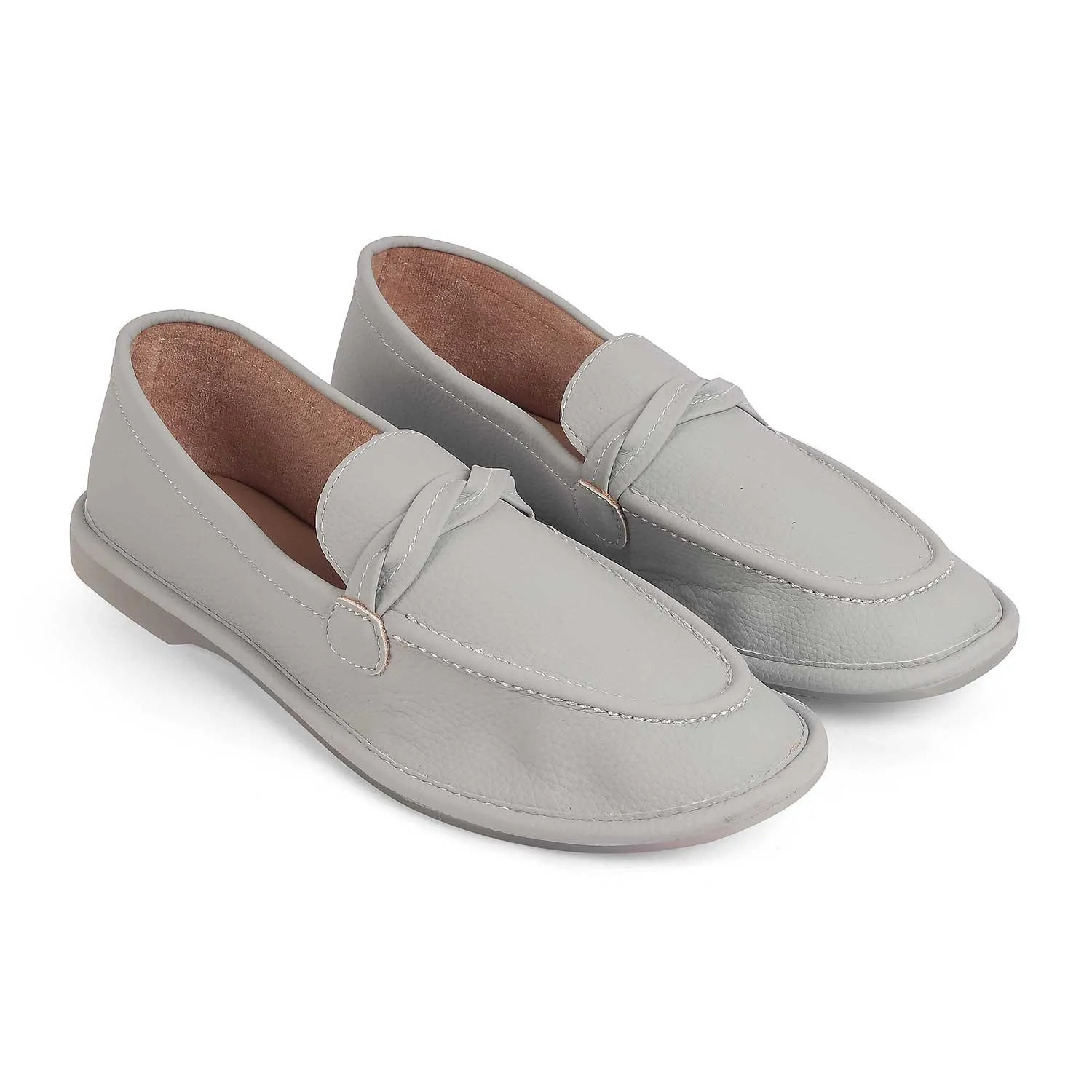 Tresmode Yorko Grey Women's Casual Loafers Natural Shape Calm Mood
