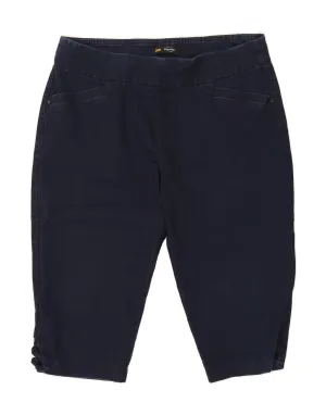 LEE Womens Sculpting Mid Rise Denim Shorts US 14 XL W38 Navy Blue Cotton Stylish Shorts Anti Sag Technology