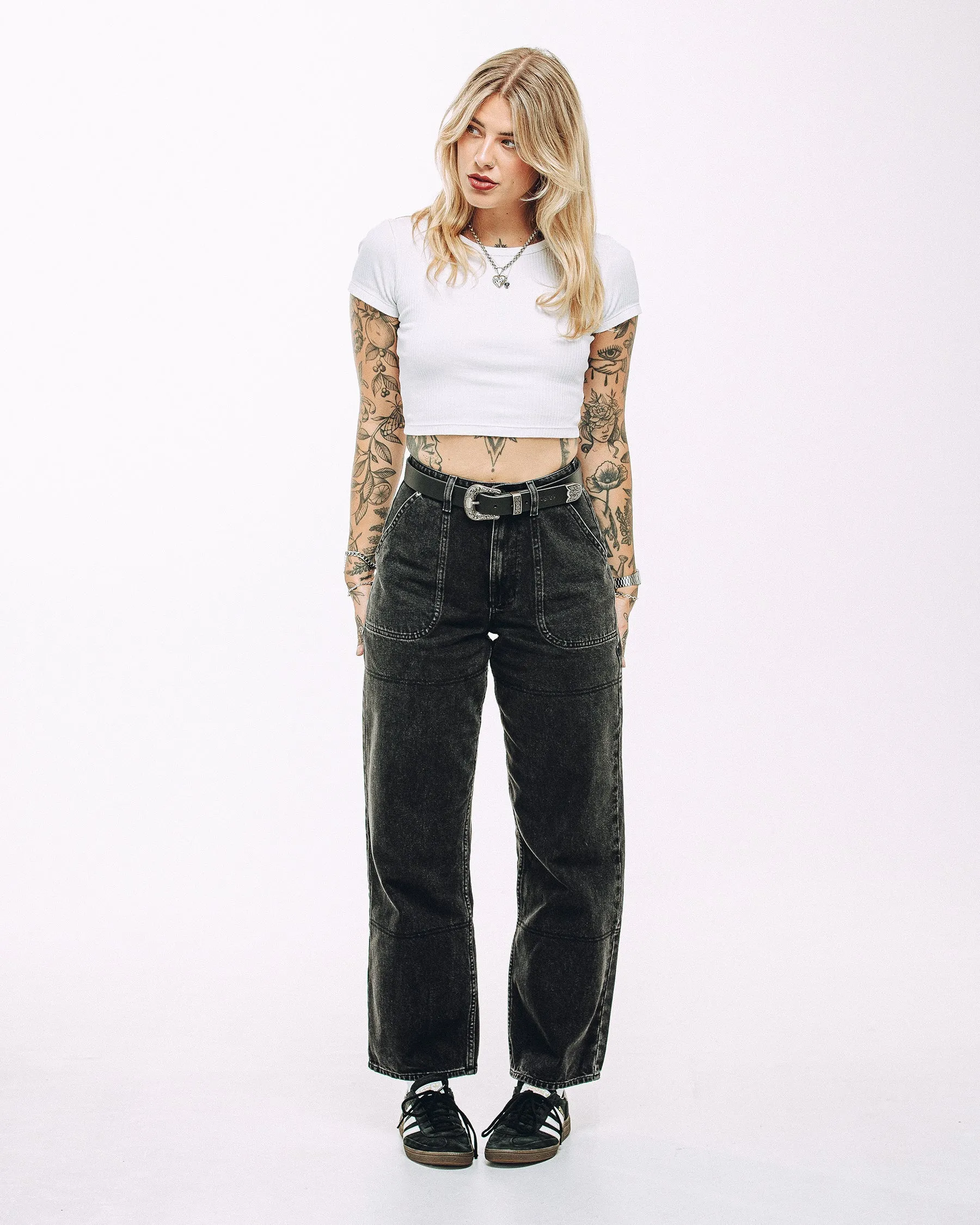 Active Comfort Fit Rosa High Waisted Jean - Washed Black