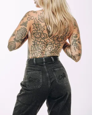 Rosa High Waisted Jean - Washed Black Daily Wear