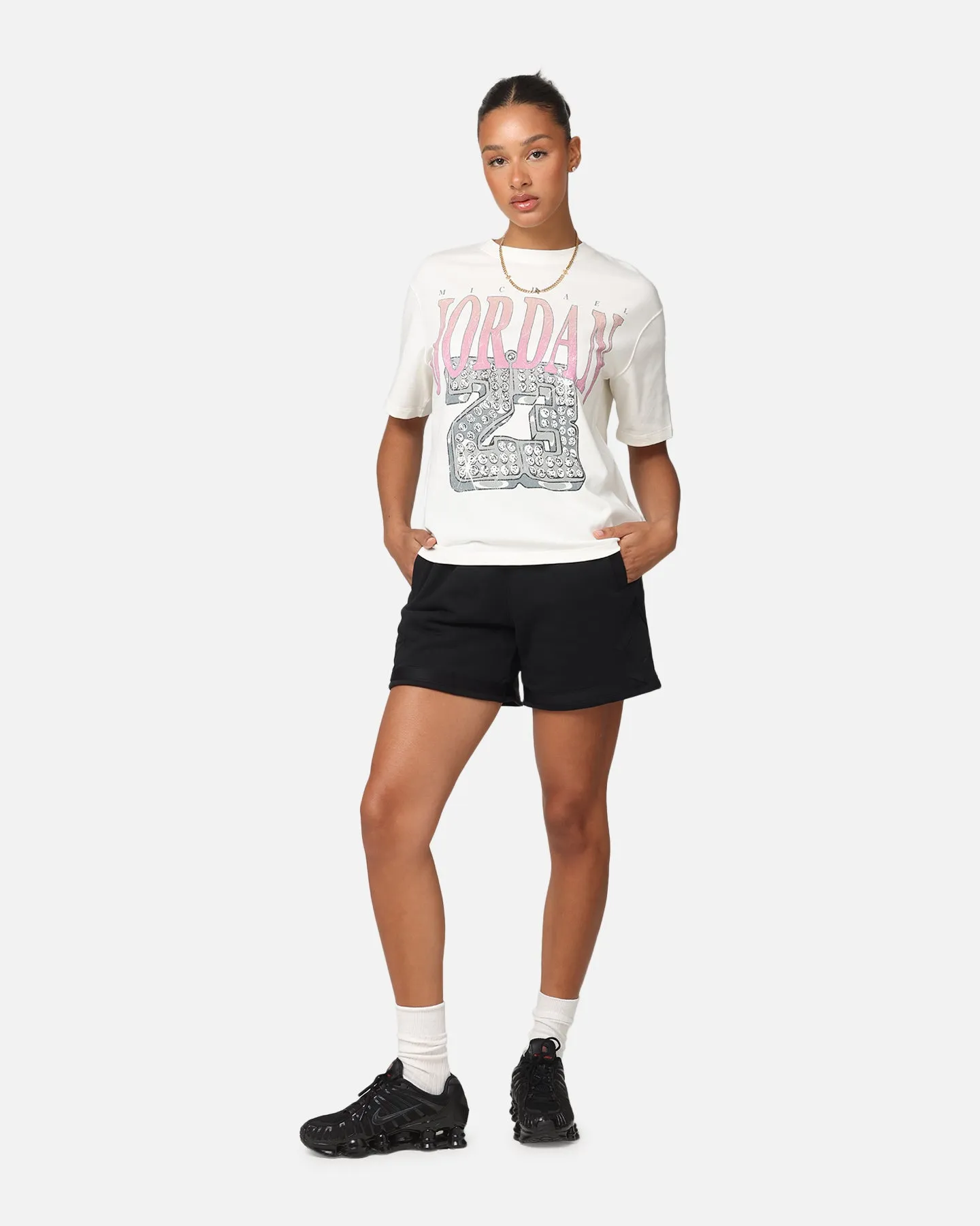 Urban Streetwear Jordan Women's Heritage Graphic T-Shirt Sail/Orchid