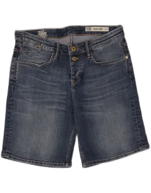 Lace trim Abrasion Dispersing Weave TOMMY HILFIGER Womens Denim Shorts W27 Small  Blue