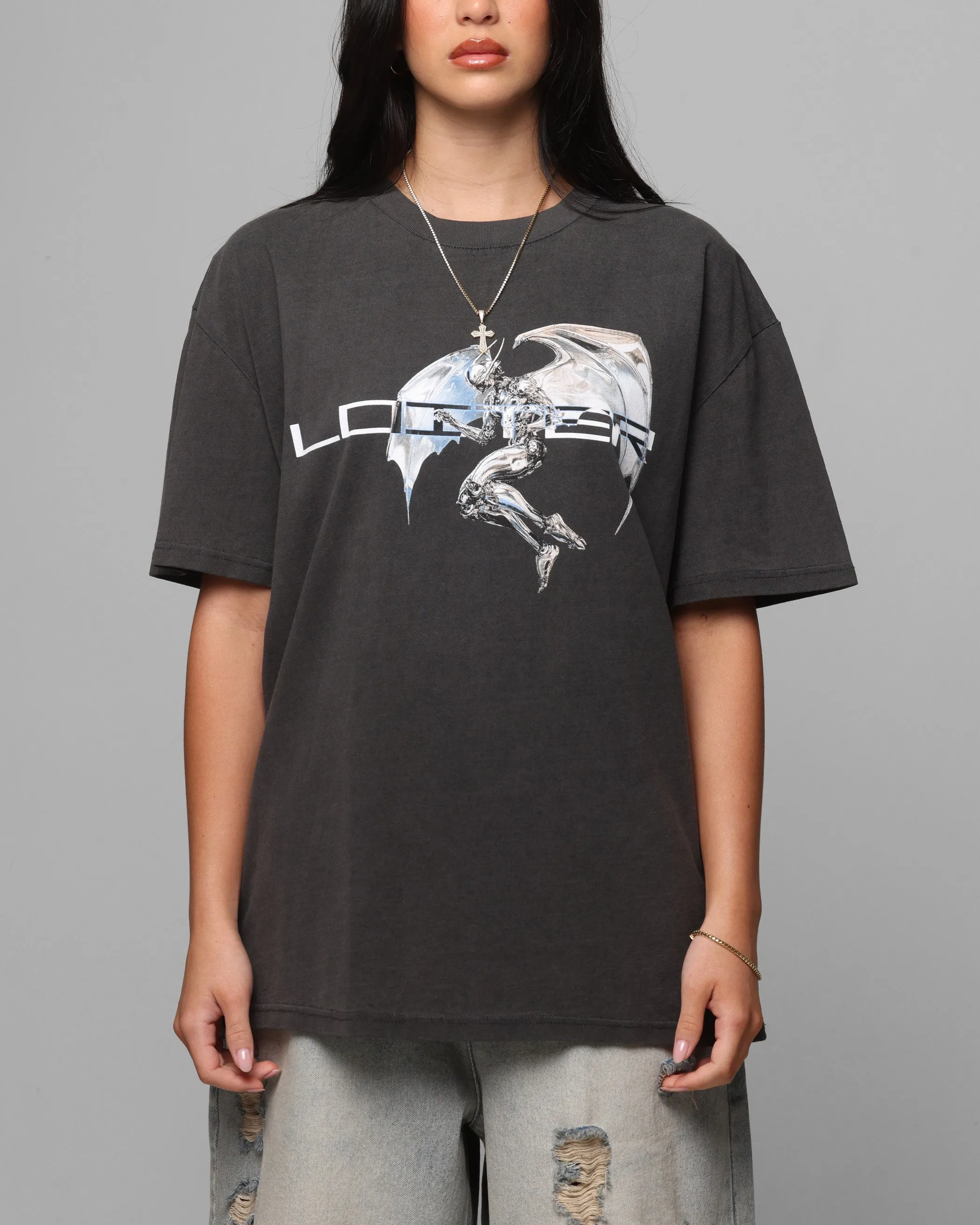 Loiter Chrome Deceiver T-Shirt Black Wash Outdoor Trend