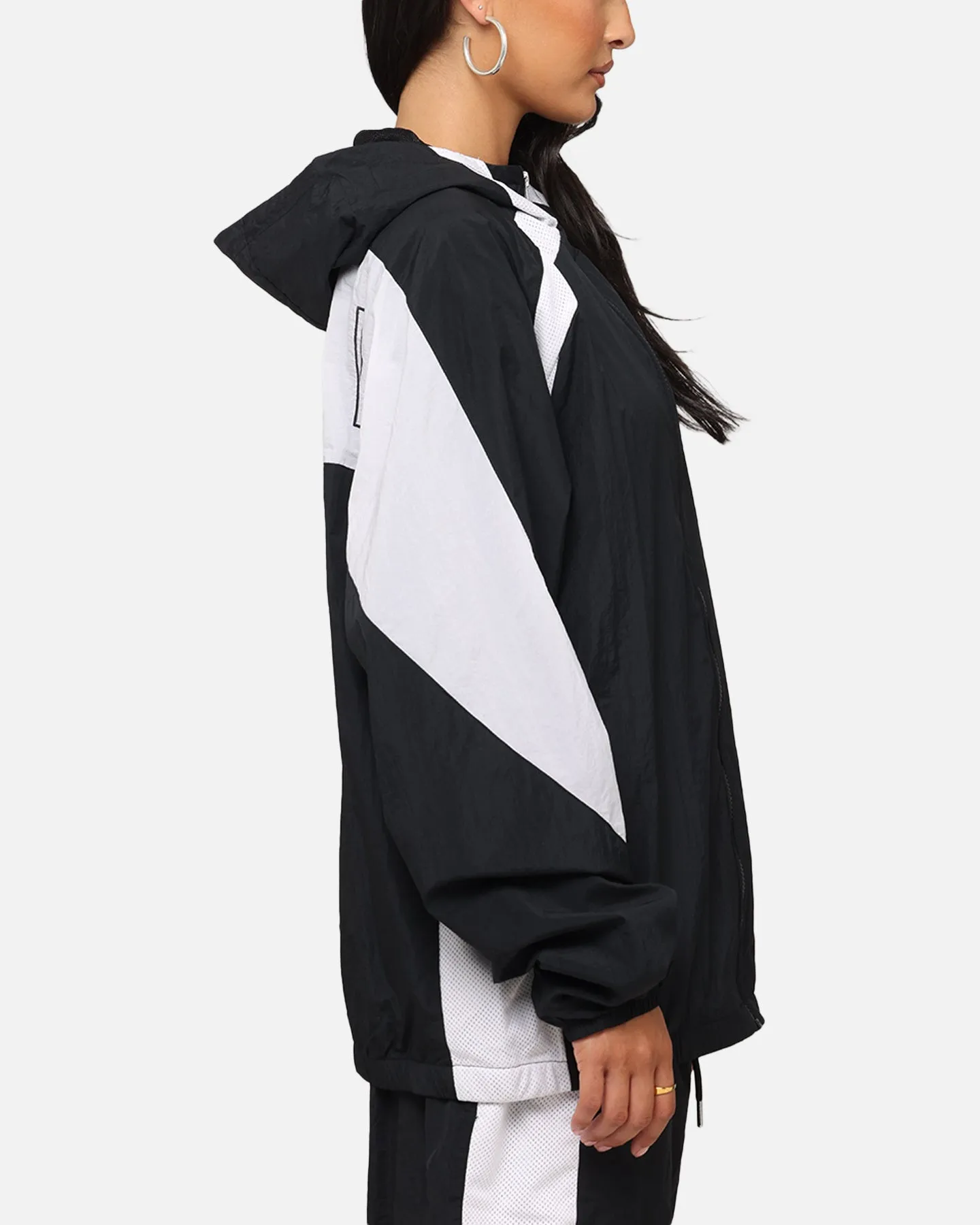 Nike Air Woven Jacket Black/White/White Dual Zipper System Layer Versatility