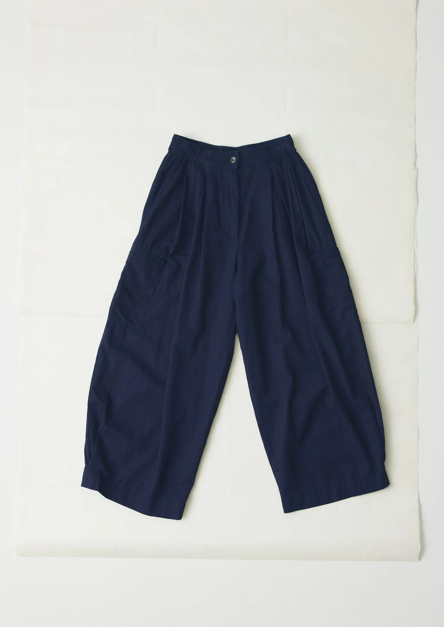 Dynamic Motion Comfy Wardrobe Cotton Twill Wide Leg Pants | Indigo